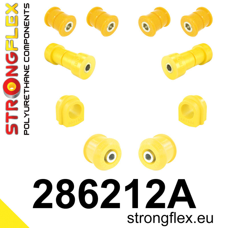 STRONGFLEX|286212A: Front suspension bush kit SPORT Nissan Skyline IX 93-98 R33 AWD X 97-02 R34 Stagea I 96-01 C34