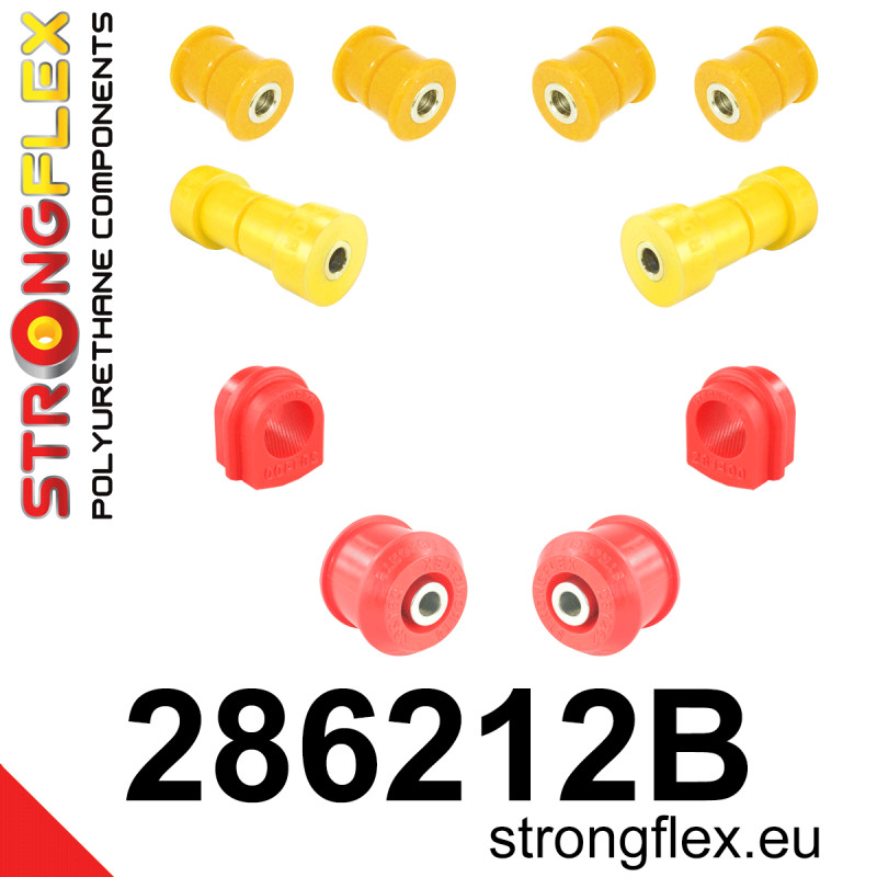 STRONGFLEX|286212B: Front suspension bush kit Nissan Skyline IX 93-98 R33 AWD X 97-02 R34 Stagea I 96-01 C34 Laurel