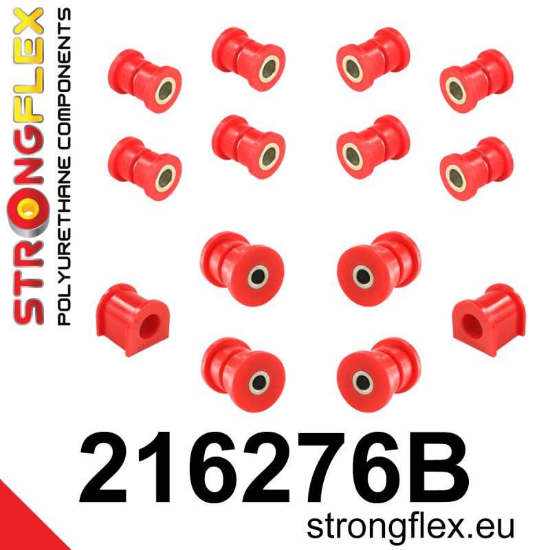 STRONGFLEX|216276B: Hinterachsbuchsen Satz Toyota Corolla VIII 97-02 E110 VII 92-97