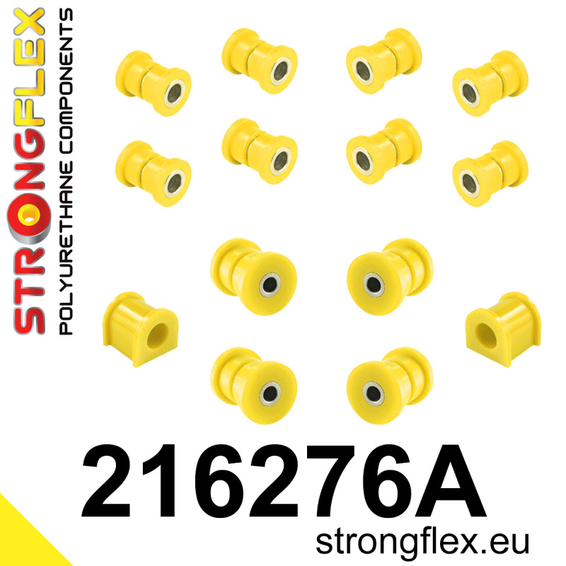 STRONGFLEX|216276A: Rear suspension bush kit SPORT Toyota Corolla VIII 97-02 E110 VII 92-97