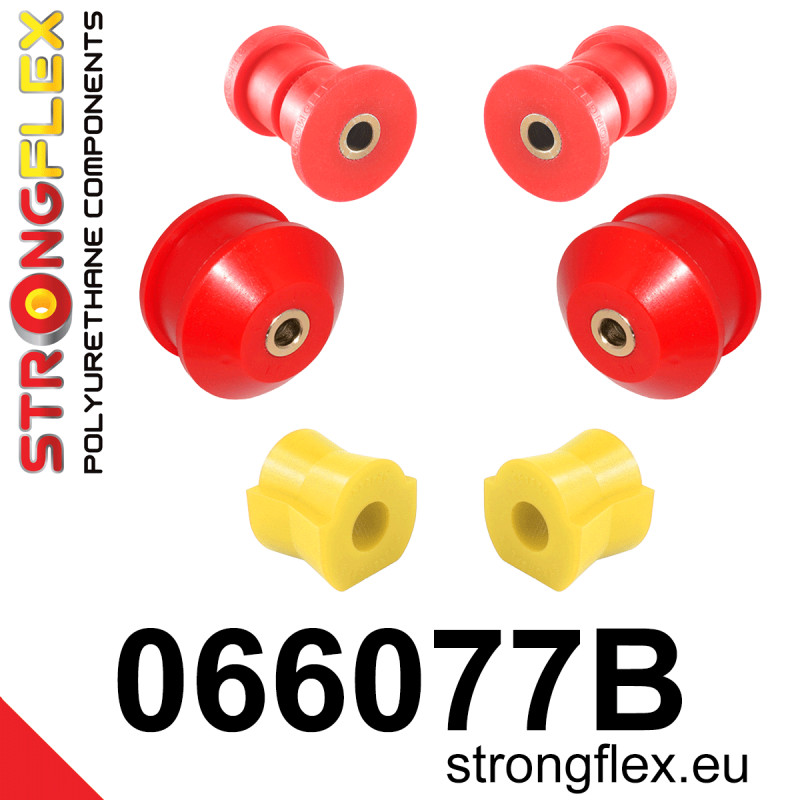 STRONGFLEX|066077B: Front suspension bush kit Citroën Nemo 08-17 Fiat Fiorino III/Qubo 07-19 Linea 07-15 Peugeot