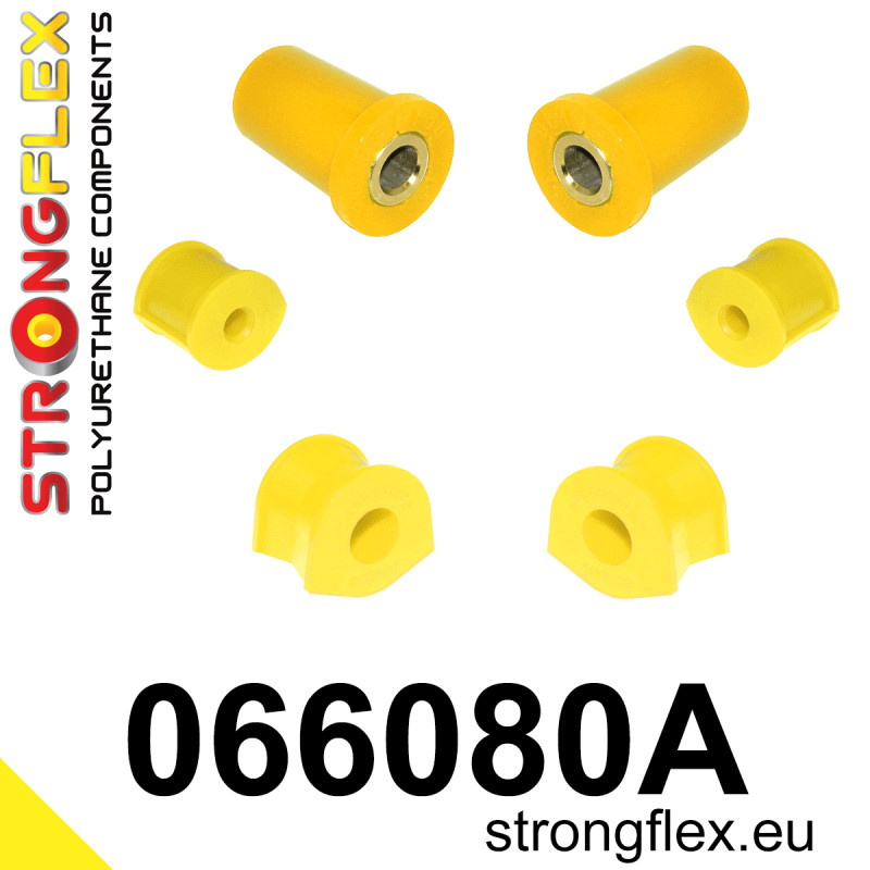 STRONGFLEX|066080A: Front suspension bush kit SPORT Fiat Barchetta 95-05 Punto I 93-99 Lancia Y/Ypsilon