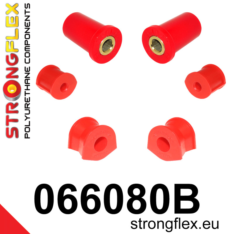 STRONGFLEX|066080B: Front suspension bush kit Fiat Barchetta 95-05 Punto I 93-99 Lancia Y/Ypsilon