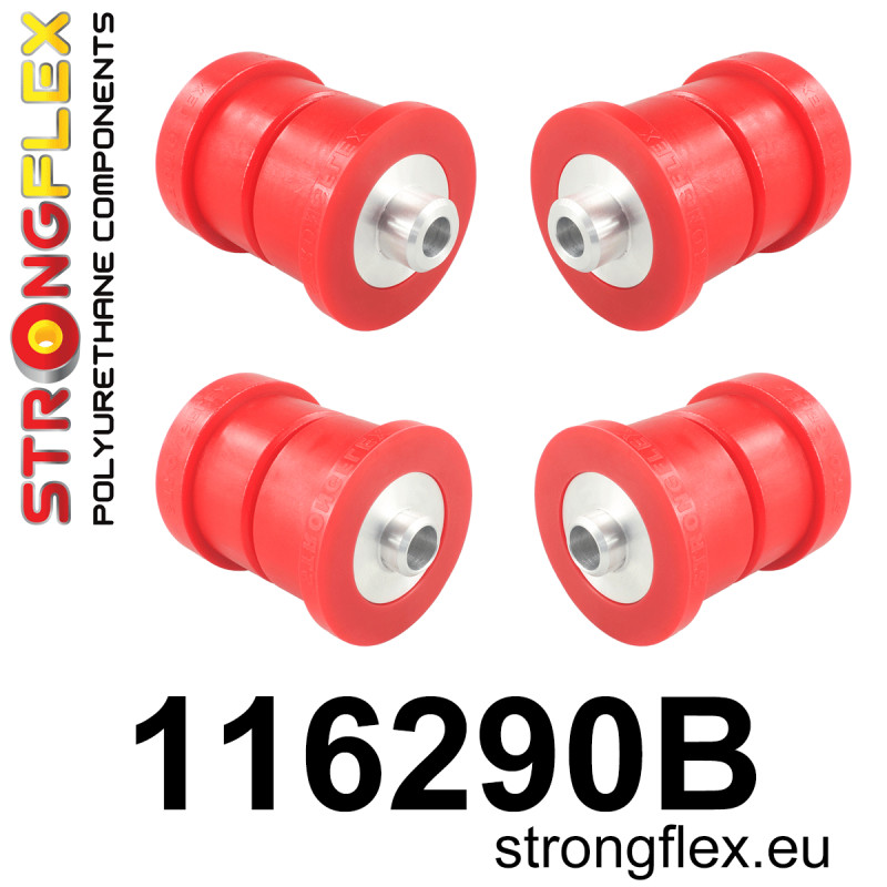 STRONGFLEX|116290B: Hinterachsträger - buchsensatz Mercedes Klasse A III 12-17 W176 4MATIC B II 11-18 W246/W242