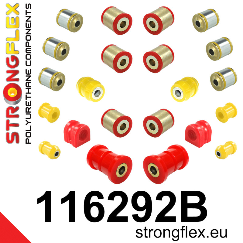 STRONGFLEX|116292B: Rear suspension bush kit Mercedes SLK R172