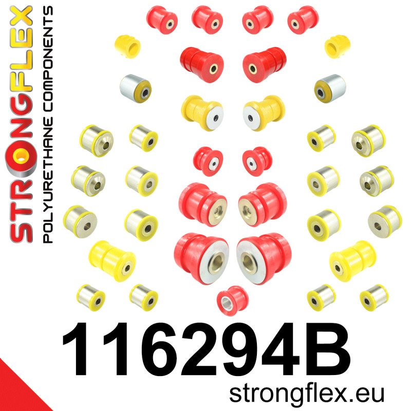 STRONGFLEX|116294B: Full suspension polyurethane bush kit Mercedes Class E W211 02-09