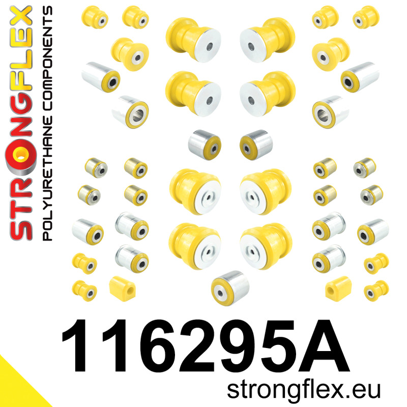 STRONGFLEX|116295A: Full suspension polyurethane bush kit SPORT Mercedes GL X164 06-12 ML W164