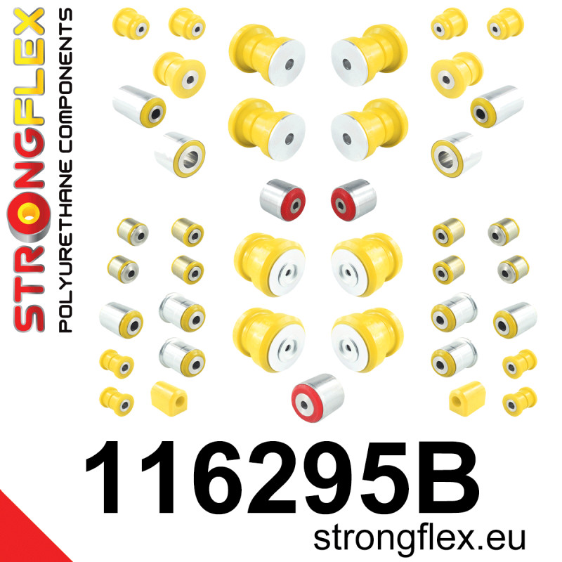 STRONGFLEX|116295B: Full suspension polyurethane bush kit Mercedes GL X164 06-12 ML W164