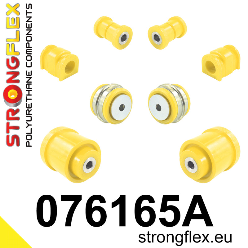 STRONGFLEX|076165A: Zestaw przedniego zawieszenia i tylnej belki SPORT Ford Fiesta MK7/ST 08-17 Mazda 2 Demio II