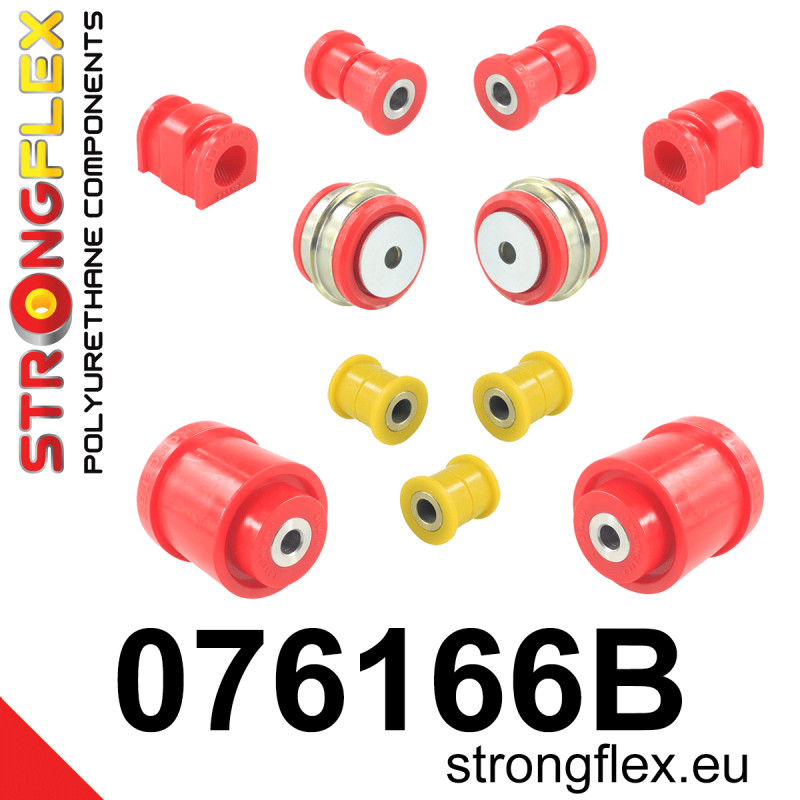 STRONGFLEX|076166B: Full suspension bush kit Ford Fiesta MK7/ST 08-17 Mazda 2 Demio II 07-14 B-Max 12-17 EcoSport