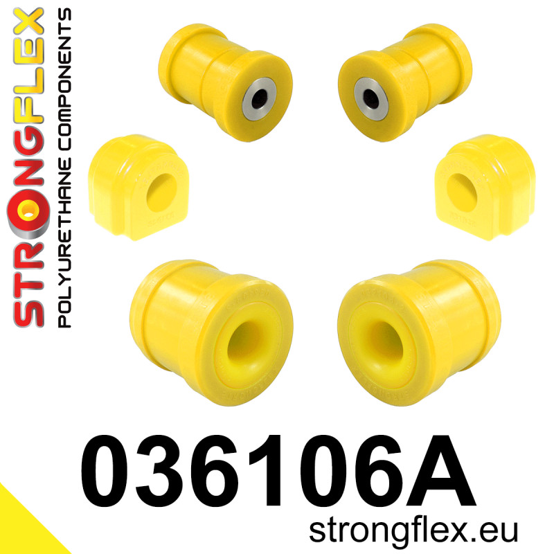 STRONGFLEX|036106A: Front suspension bush kit SPORT Mini F55/F56/F57 13- F54 Clubman/F60 Countryman 15- FWD ALL4 BMW