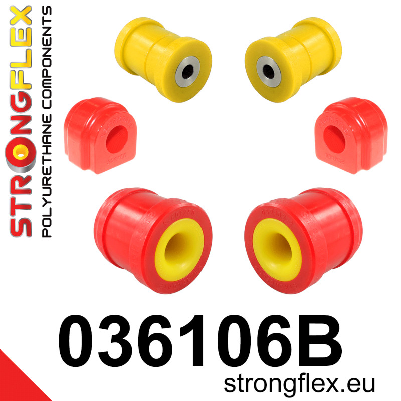 STRONGFLEX|036106B: Front suspension bush kit Mini F55/F56/F57 13- F54 Clubman/F60 Countryman 15- FWD ALL4 BMW Seria