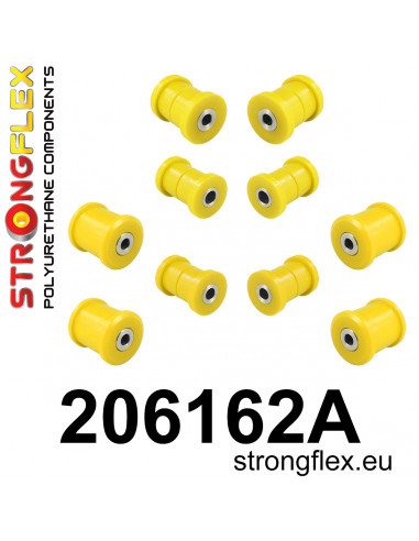 STRONGFLEX|206162A: Polyurethan Buchsensatz für Vorder- und Hinterachse SPORT Suzuki X-90 95-97 Vitara I 88-98