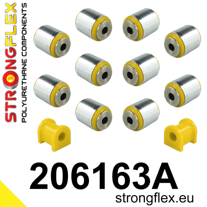 STRONGFLEX|206163A: Hinterachsbuchsen Satz SPORT Suzuki Kizashi 09-15 FWD