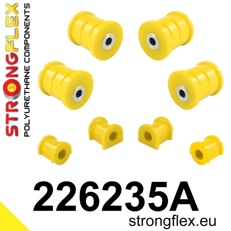 STRONGFLEX|226235A: Rear suspension bush kit SPORT Volkswagen T5 03-15 Caravelle Multivan Transporter T6