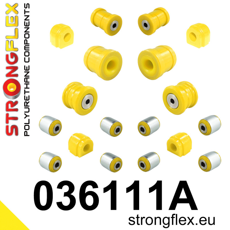 STRONGFLEX|036111A: Full suspension  polyurethane bush kit SPORT Mini F55/F56/F57 13- F54 Clubman/F60 Countryman 15-