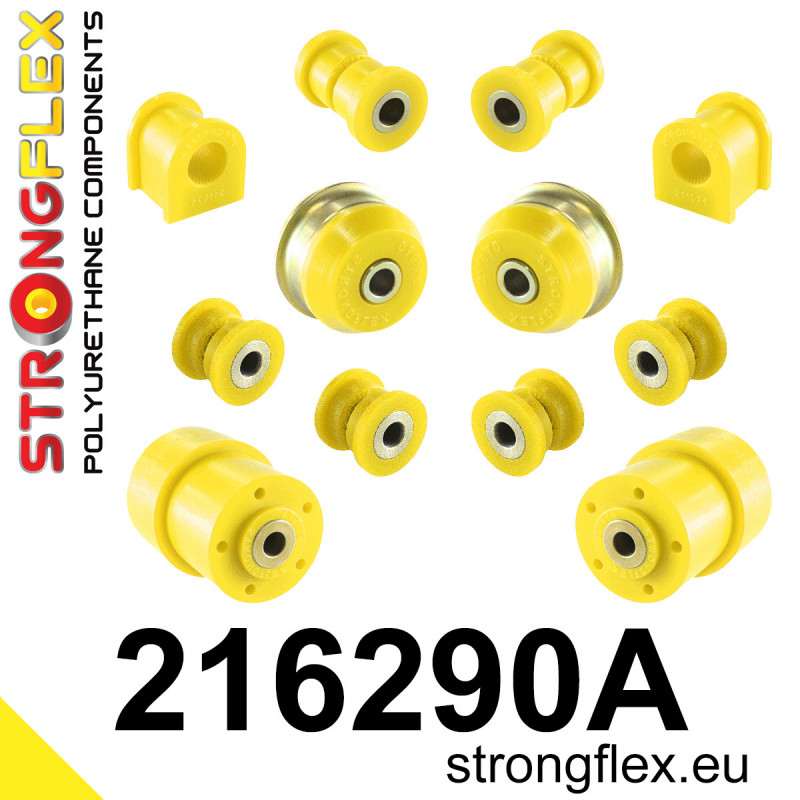 STRONGFLEX|216290A: Full suspension bush kit SPORT Toyota Corolla IX 01-07 E120