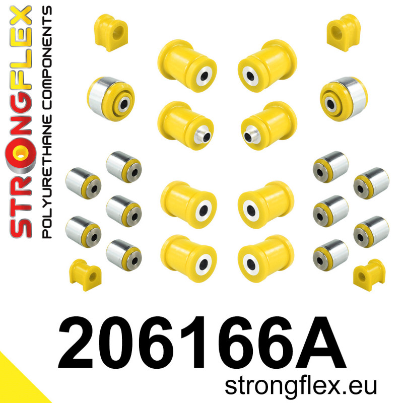 206166A: Full suspension polyurethane bush kit SPORT