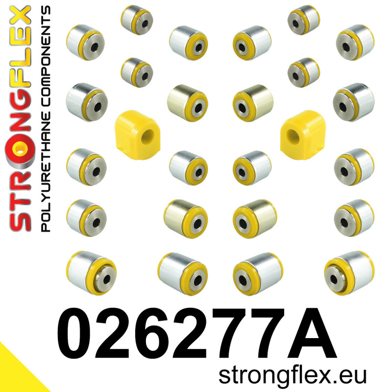 STRONGFLEX|026277A: Hinterachsbuchsen Satz SPORT Audi A4/S4 RS4 V 15-23 B9 FWD Quattro 16-23 17-23 A5 S5 RS5 F5