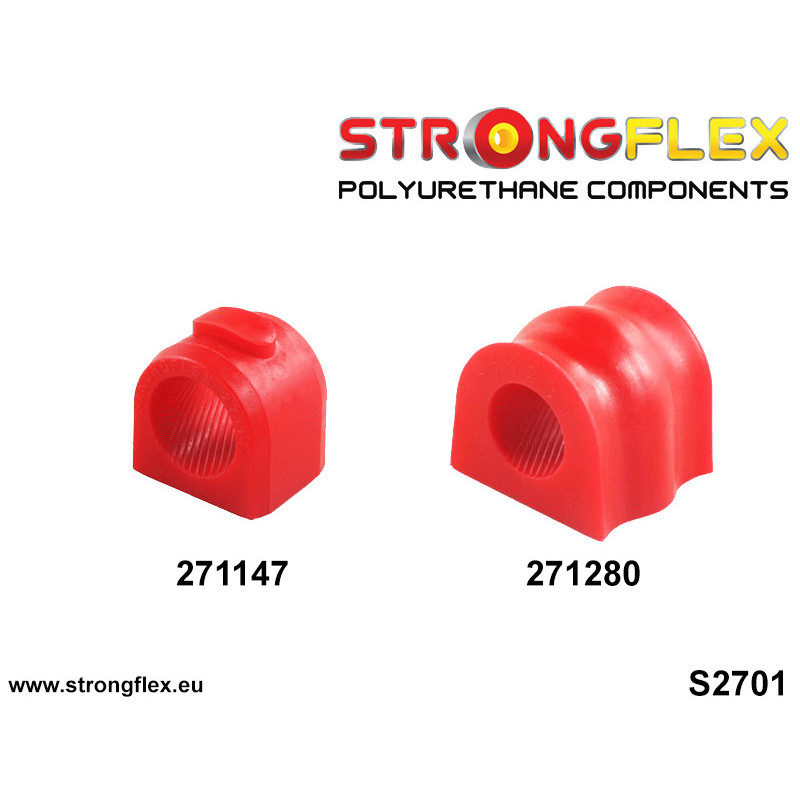 STRONGFLEX|271147A: Front anti roll bar bush SPORT Subaru Forester I 97-02 SF Impreza 92-00 GM GC GF Legacy/Outback