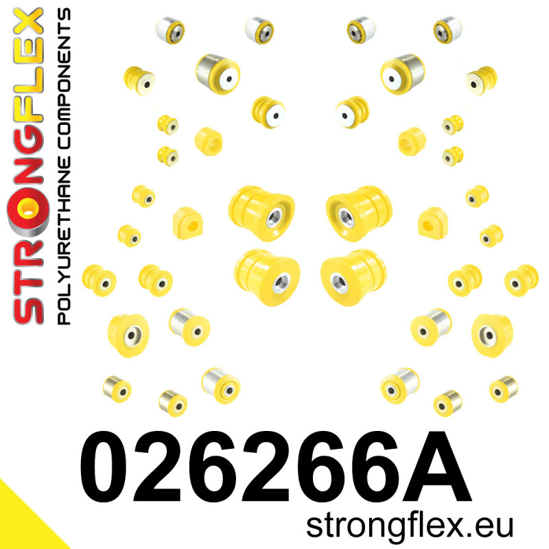 STRONGFLEX|026266A: Full suspension polyurethane bush kit SPORT Audi A6/S6 RS6 C7 11-18 FWD A7 S7 RS7