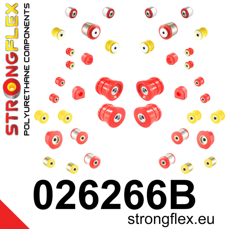 STRONGFLEX|026266B: Full suspension polyurethane bush kit Audi A6/S6 RS6 C7 11-18 FWD A7 S7 RS7