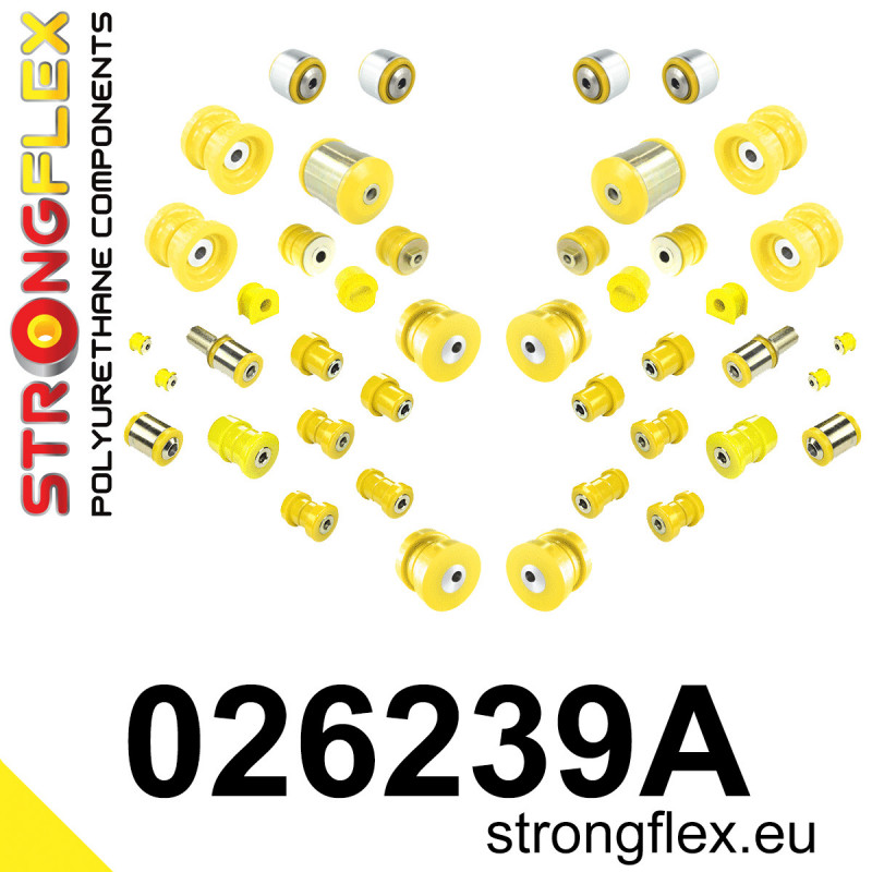 STRONGFLEX|026239A: Full suspension bush kit SPORT Audi A6/S6 RS6 C5 97-04 Quattro Allroad 99-04