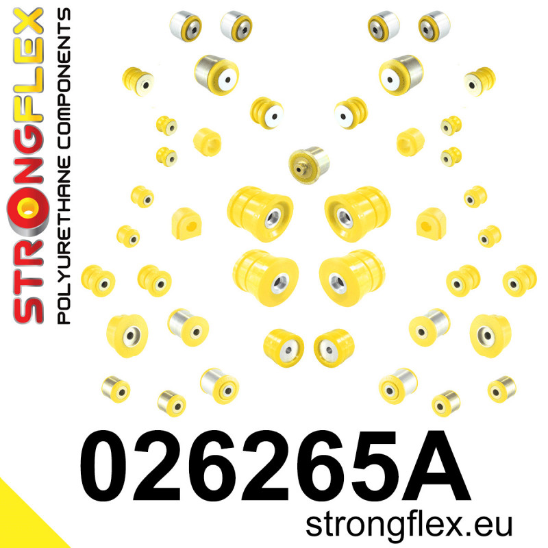 STRONGFLEX|026265A: Full suspension polyurethane bush kit SPORT Audi A6/S6 RS6 C7 11-18 Quattro A7 S7 RS7 10-17