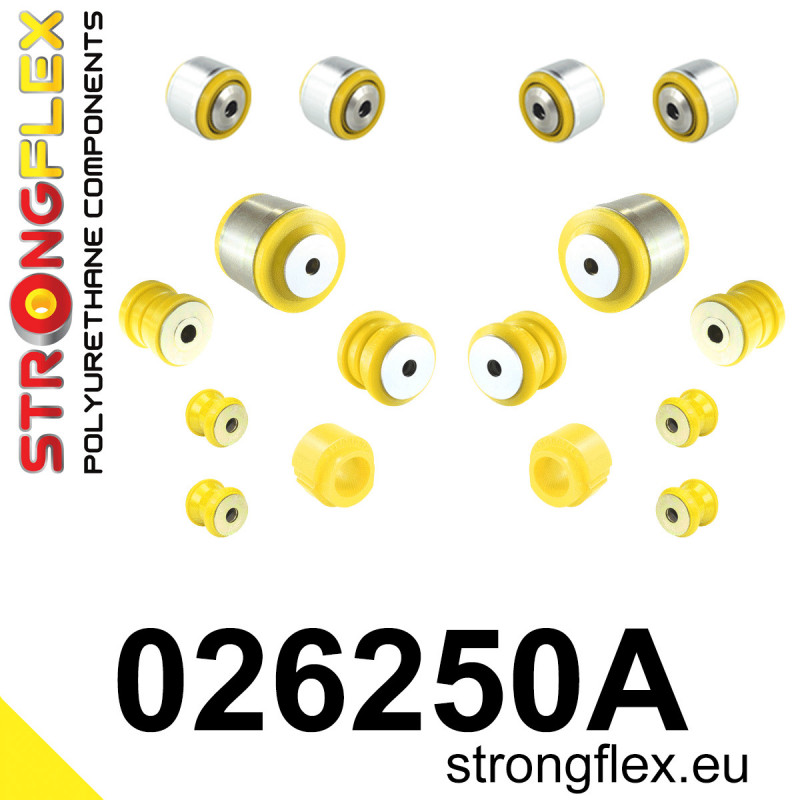 STRONGFLEX|026250A: Front suspension bush kit SPORT Porsche Macan 13- Audi A4/S4 RS4 IV 07-15 B8 FWD Quattro Allroad