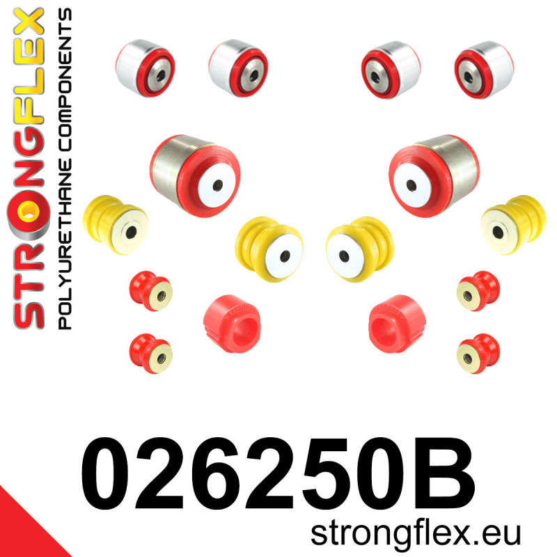 STRONGFLEX|026250B: Front suspension bush kit Porsche Macan 13- Audi A4/S4 RS4 IV 07-15 B8 FWD Quattro Allroad A5 S5