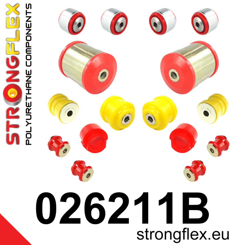 STRONGFLEX|026211B: Front suspension bush kit Audi A6/S6 RS6 C6 04-11 Quattro Allroad FWD 07-10