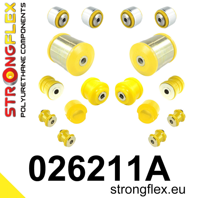 STRONGFLEX|026211A: Front suspension bush kit SPORT Audi A6/S6 RS6 C6 04-11 Quattro Allroad FWD 07-10