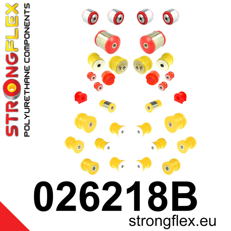 STRONGFLEX|026218B: Aufhängungsbuchsensatz Audi A4/S4 RS4 I 95-01 B5 Quattro 97-01