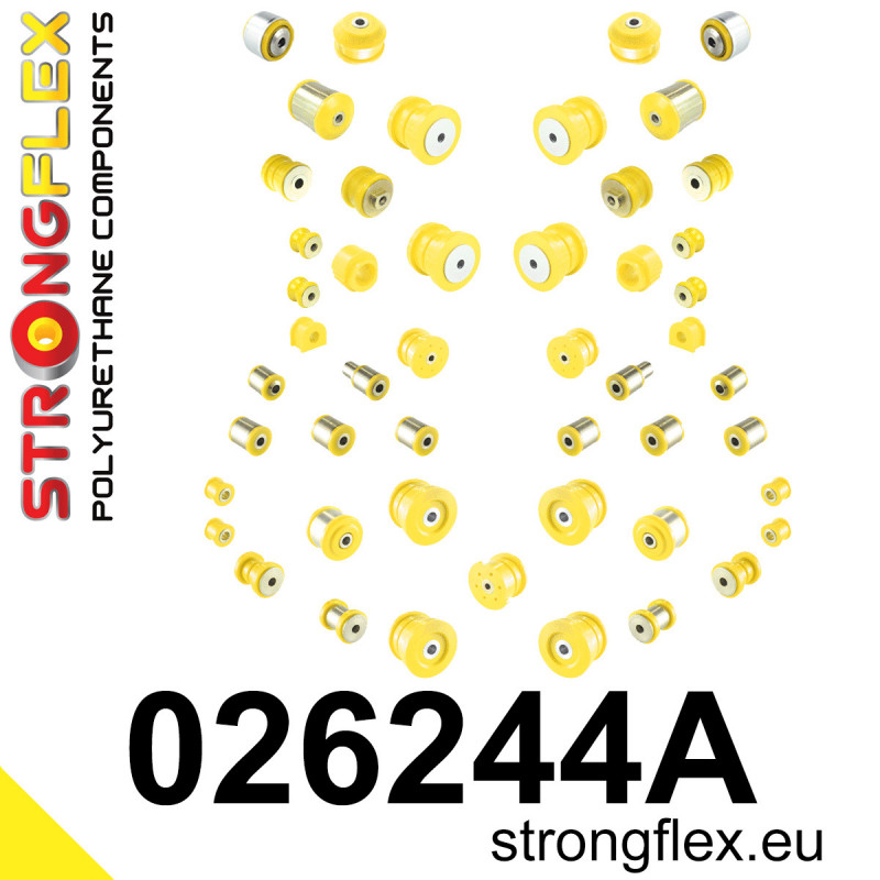 STRONGFLEX|026244A: Full suspension polyurethane bush kit SPORT Audi A8/S8 D2 94-02