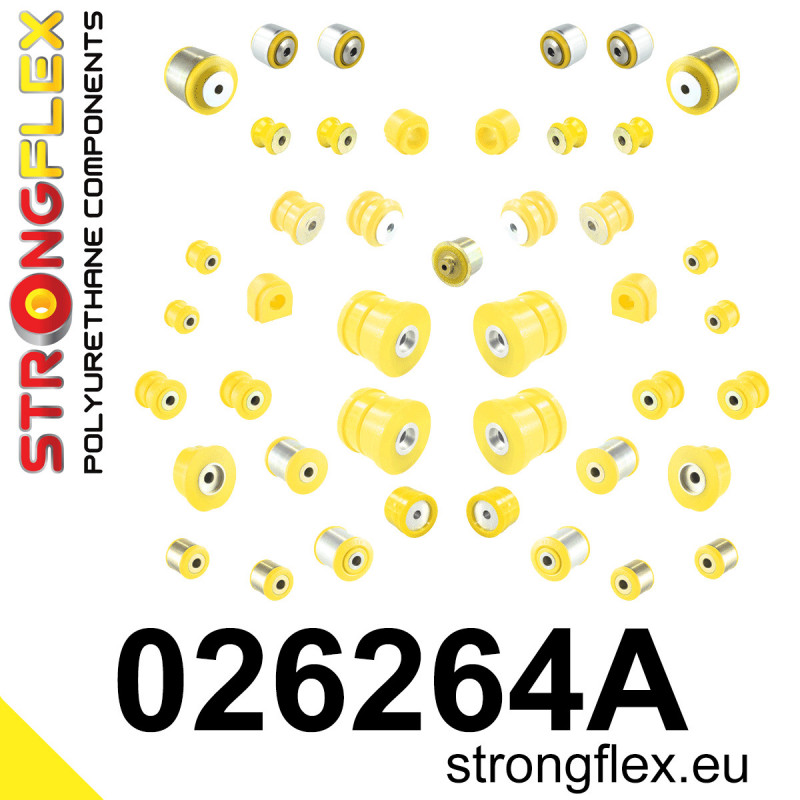 STRONGFLEX|026264A: Full suspension polyurethane bush kit SPORT Audi A8/S8 D4 09-17