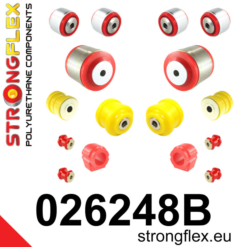 STRONGFLEX|026248B: Front suspension bush kit Audi A8/S8 D3 02-09 FWD Quattro Volkswagen Phaeton I 02-16