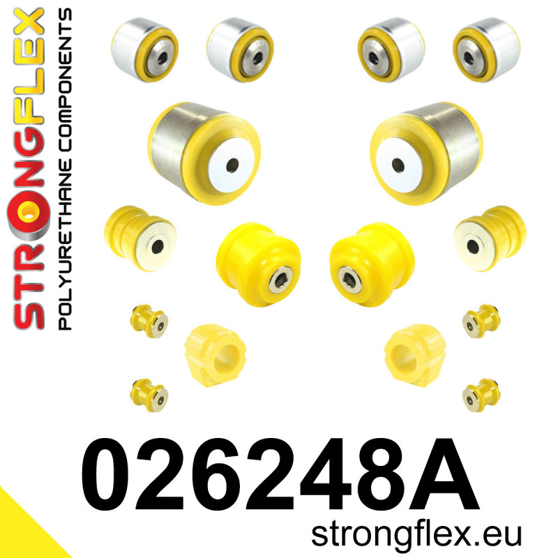 STRONGFLEX|026248A: Front suspension bush kit SPORT Audi A8/S8 D3 02-09 FWD Quattro Volkswagen Phaeton I 02-16