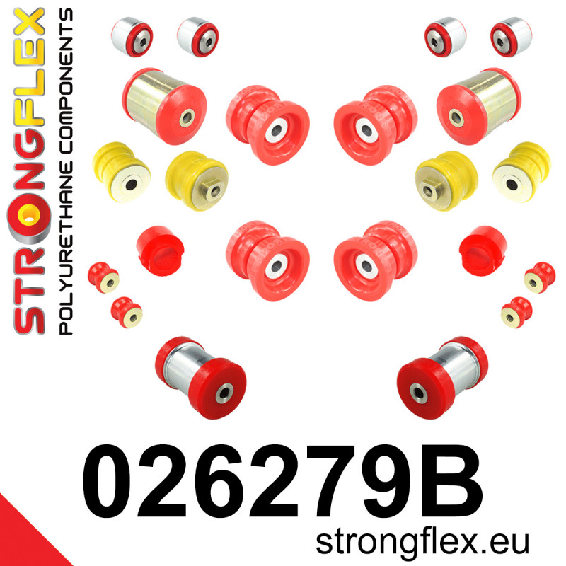 STRONGFLEX|026279B: Full suspension bush kit Audi A4/S4 RS4 I 95-01 B5