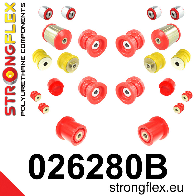 STRONGFLEX|026280B: Full suspension bush kit Audi A6/S6 RS6 C5 97-04 FWD Škoda Superb I 02-08 3U Volkswagen Passat