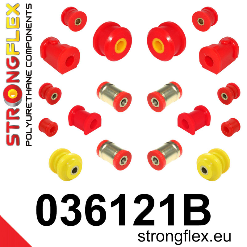 STRONGFLEX|036121B: Full suspension polyurethane bush kit BMW Z1 89-91