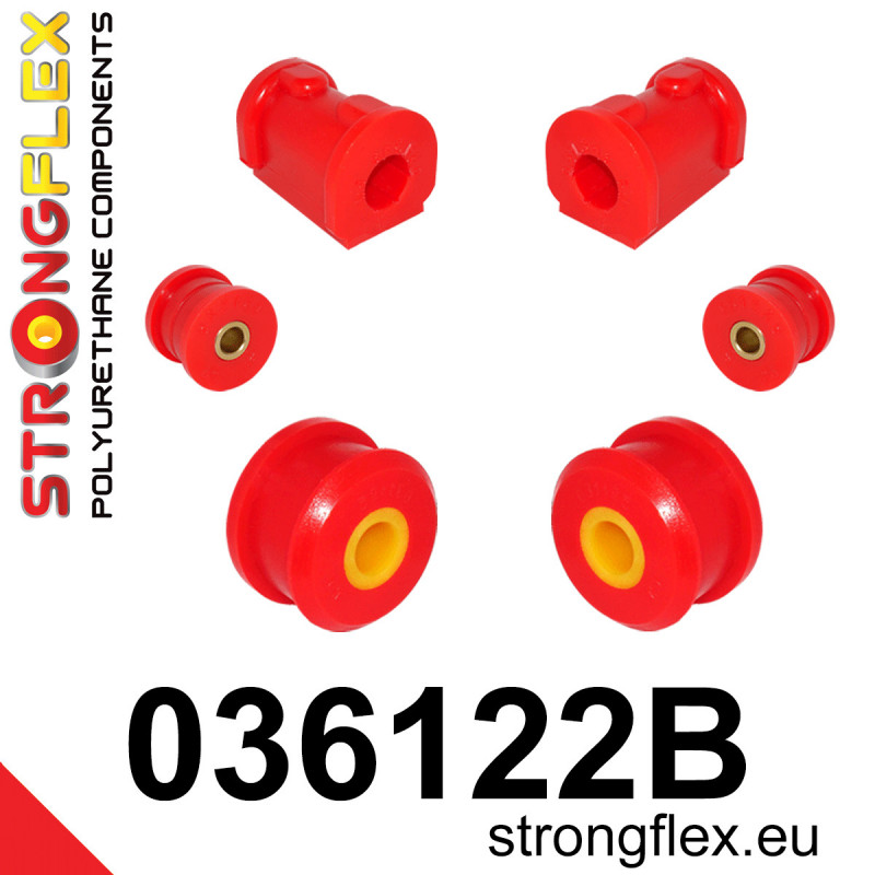 STRONGFLEX|036122B: Front suspension bush kit BMW Seria 3 II 82-91 E30 Z1 89-91