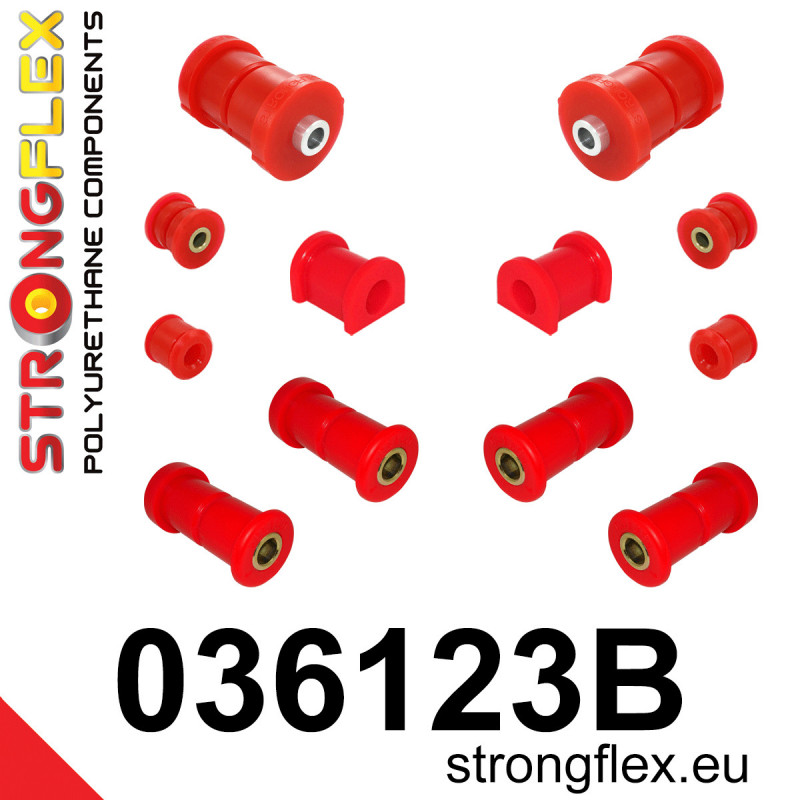 STRONGFLEX|036123B: Hinterachsbuchsen Satz BMW Seria 3 II 82-91