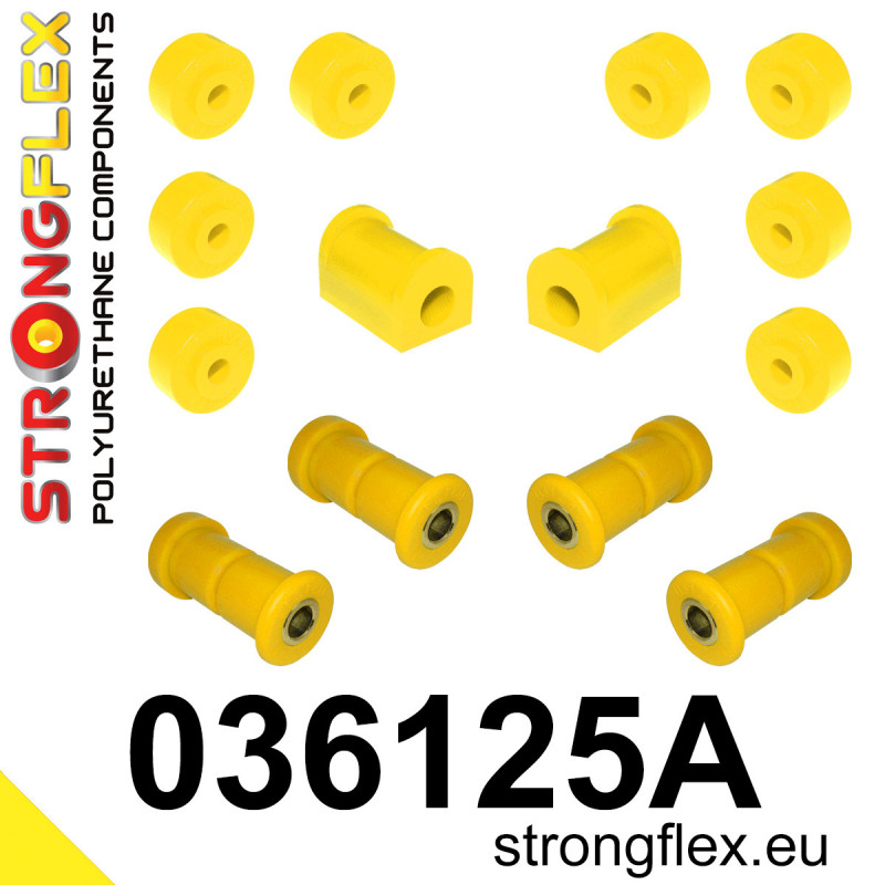 STRONGFLEX|036125A: Rear suspension bush kit SPORT BMW Seria 7 I 77-86 E23