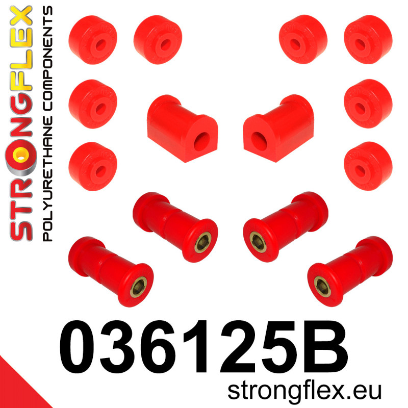 STRONGFLEX|036125B: Rear suspension bush kit BMW Seria 7 I 77-86 E23