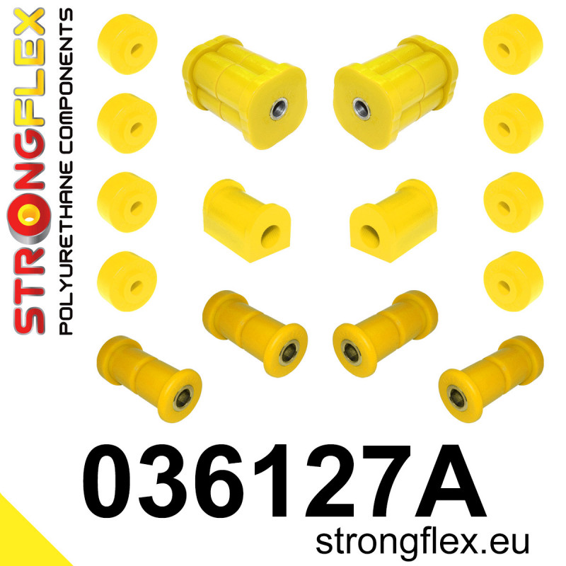 STRONGFLEX|036127A: Rear suspension bush kit SPORT BMW Seria 3 I 75-82