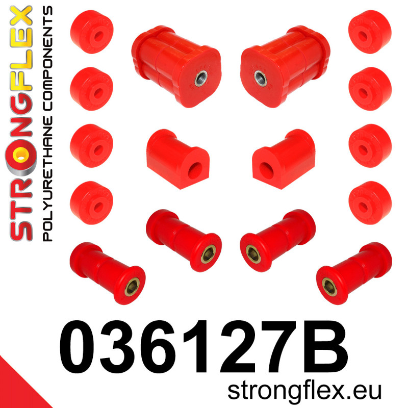 STRONGFLEX|036127B: Rear suspension bush kit BMW Seria 3 I 75-82