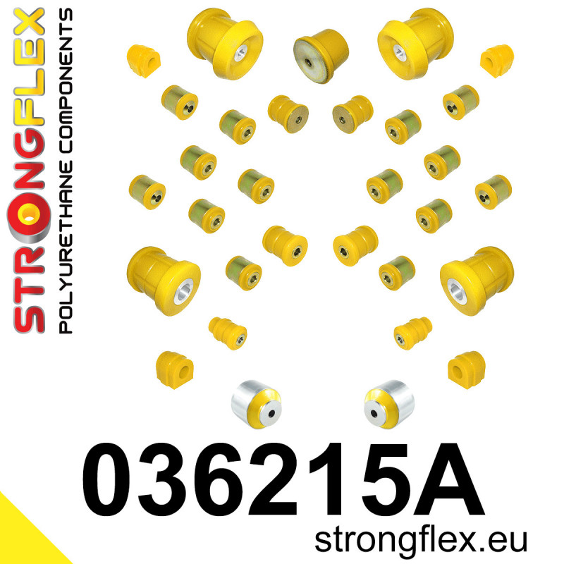 STRONGFLEX|036215A: Full suspension bush kit SPORT BMW Seria 1 I 04-13 E81/E82 E87 E88 3 V E90 E91 E92 E93