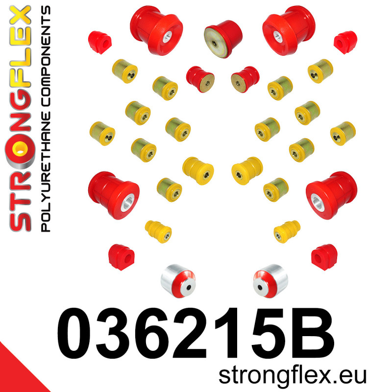 STRONGFLEX|036215B: Kompletny zestaw zawieszenia BMW Seria 1 I 04-13 E81/E82 E87 E88 3 V E90 E91 E92 E93