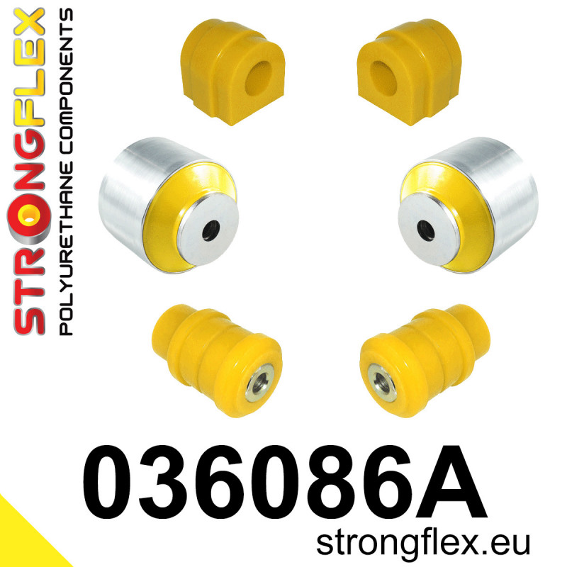 STRONGFLEX|036086A: Front suspension bush kit SPORT BMW Seria 1 I 04-13 E81/E82 E87 E88 3 V E90 E91 E92 E93 rwd Z4