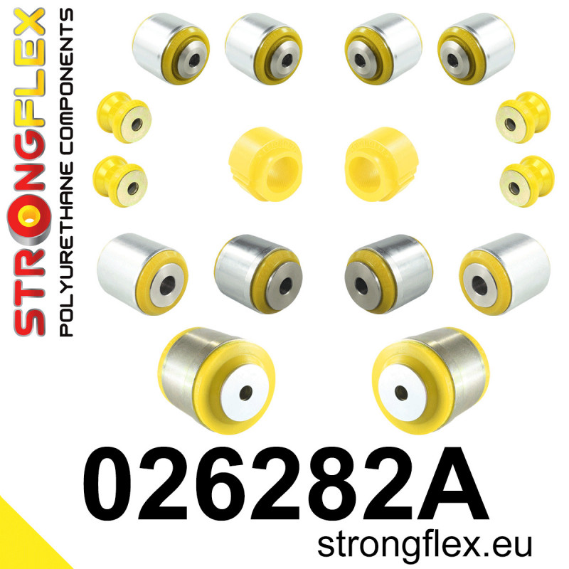 STRONGFLEX|026282A: Front suspension bush kit SPORT Audi A4/S4 RS4 V 15-23 B9 FWD Quattro 16-23 17-23 A5 S5 RS5 F5